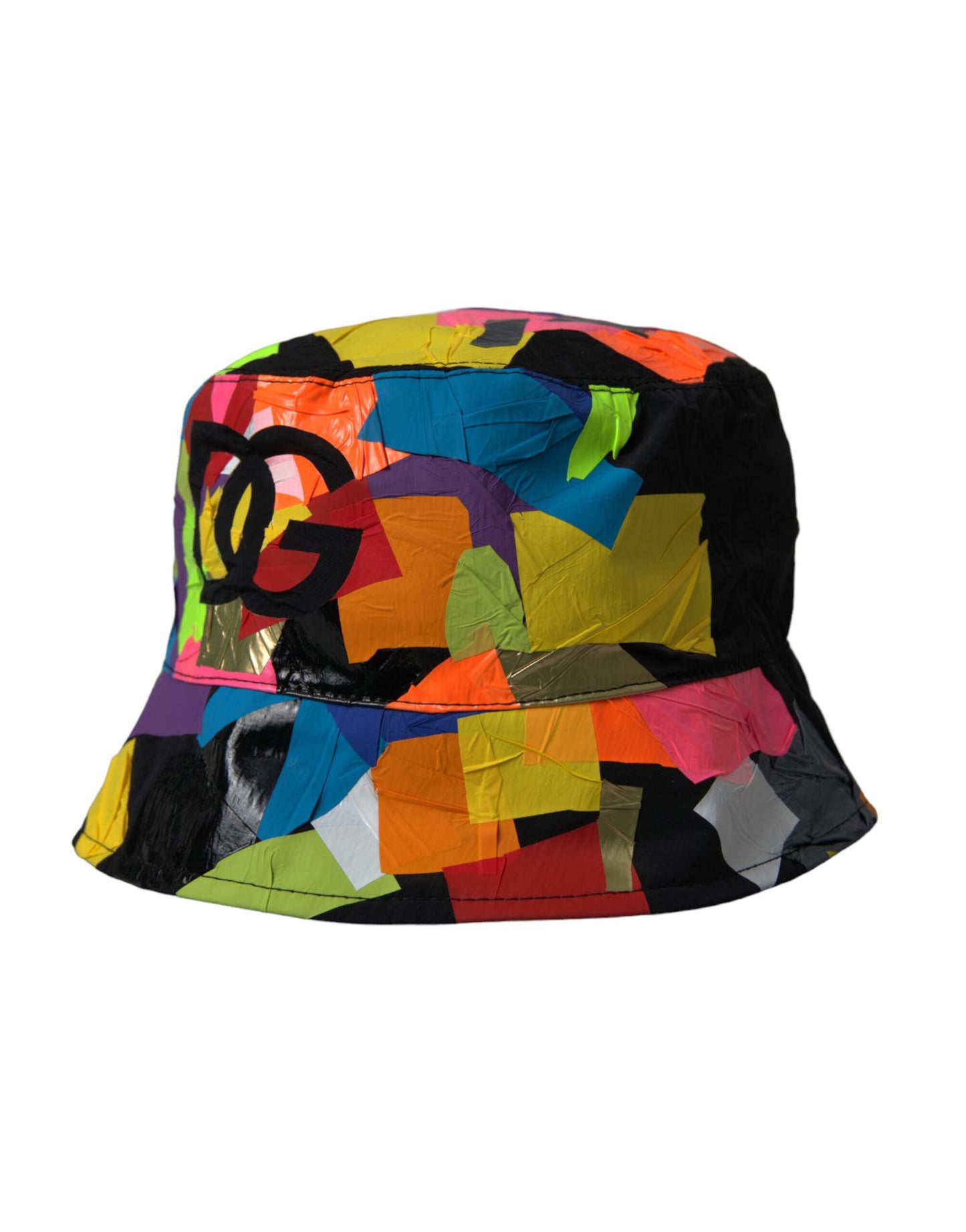 Dolce & Gabbana Multicolor Sticky Notes Logo Bucket Hat Men