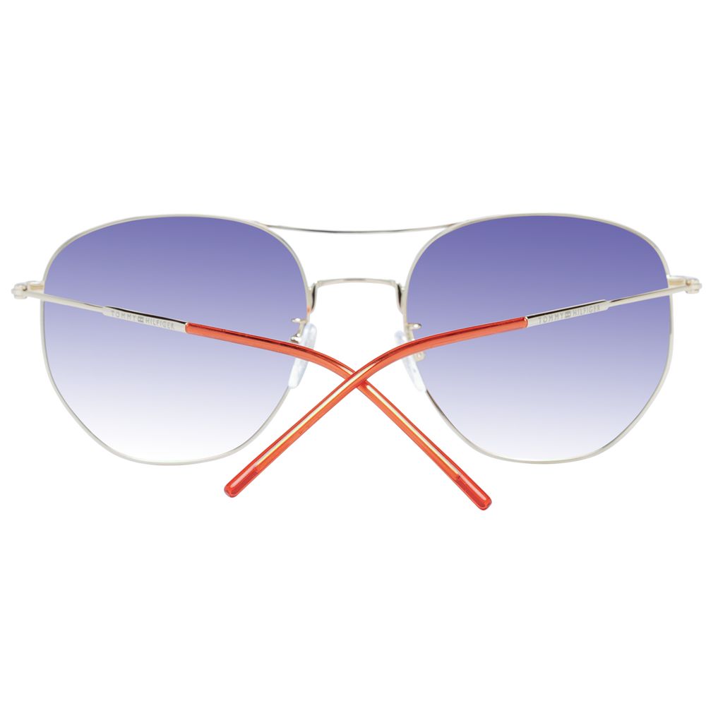 luxury Tommy Hilfiger Gold Unisex Sunglasses