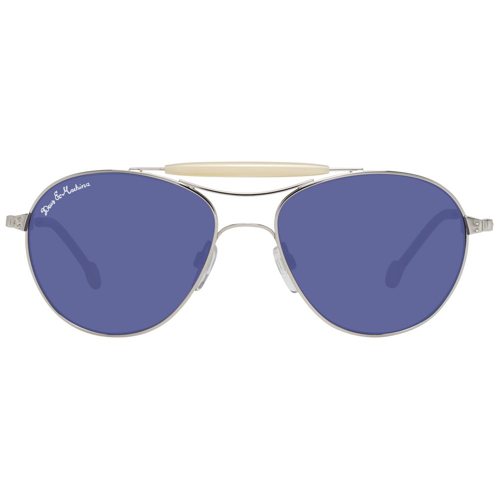 Hally & Son Silver Unisex Sunglasses