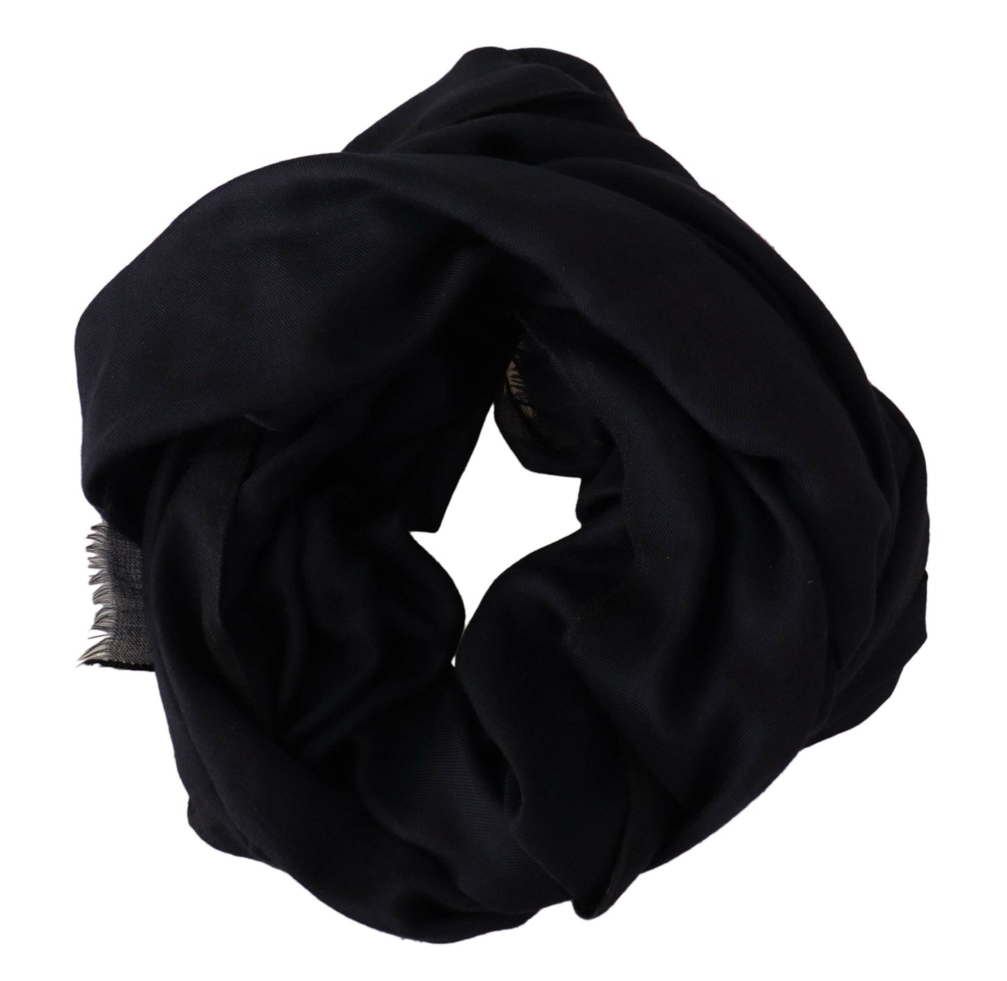 Dolce & Gabbana Elegant Black Silk Men's Scarf