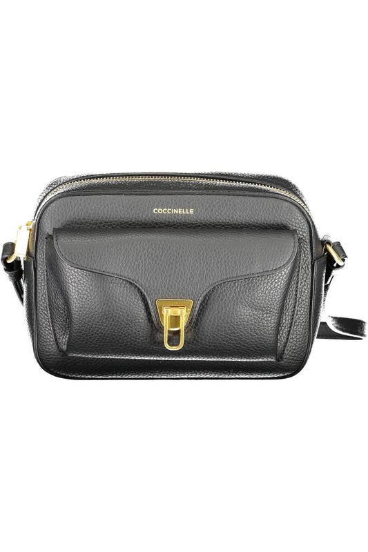 Coccinelle Elegant Black Leather Shoulder Bag