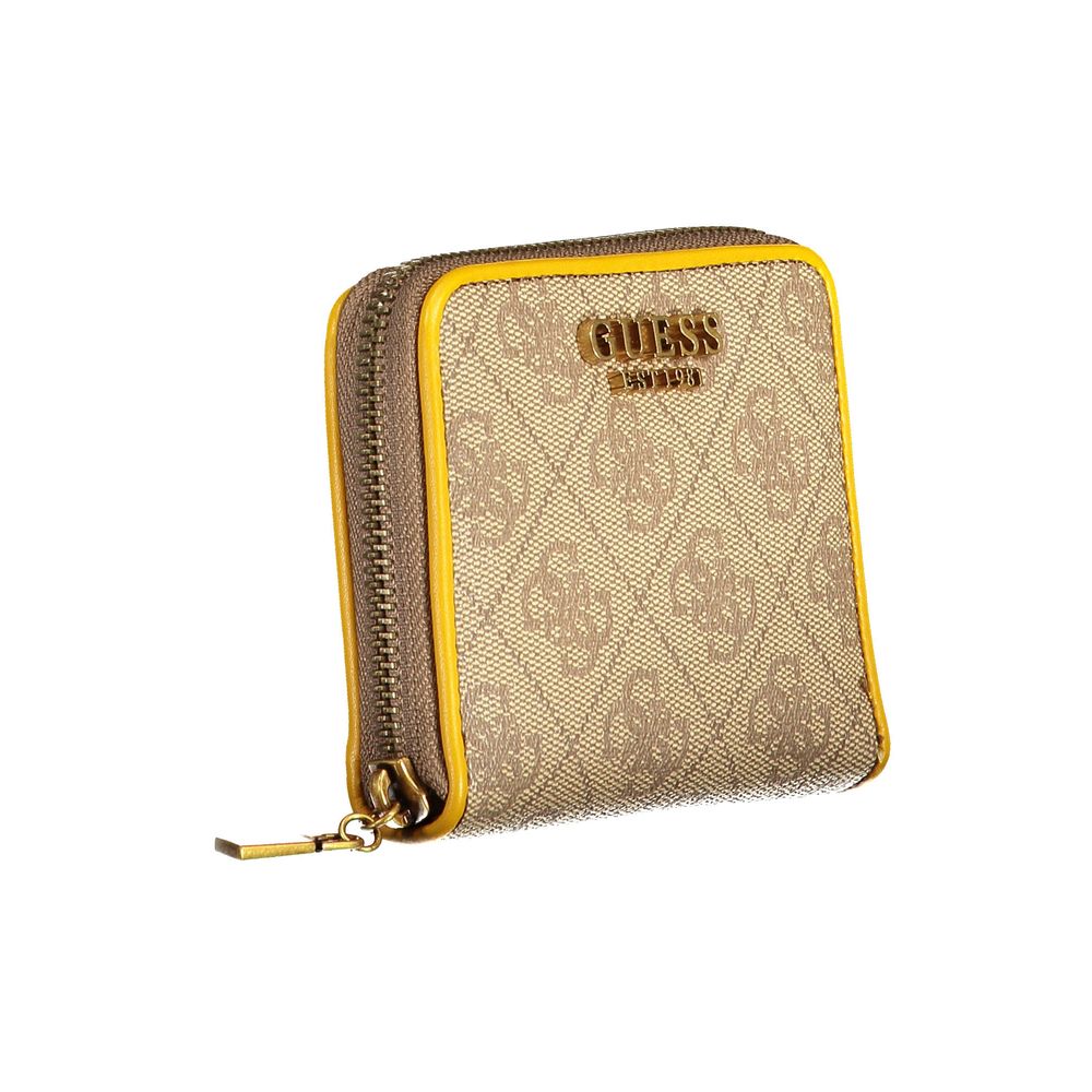 Guess Jeans Chic Sunshine Yellow Zip Wallet