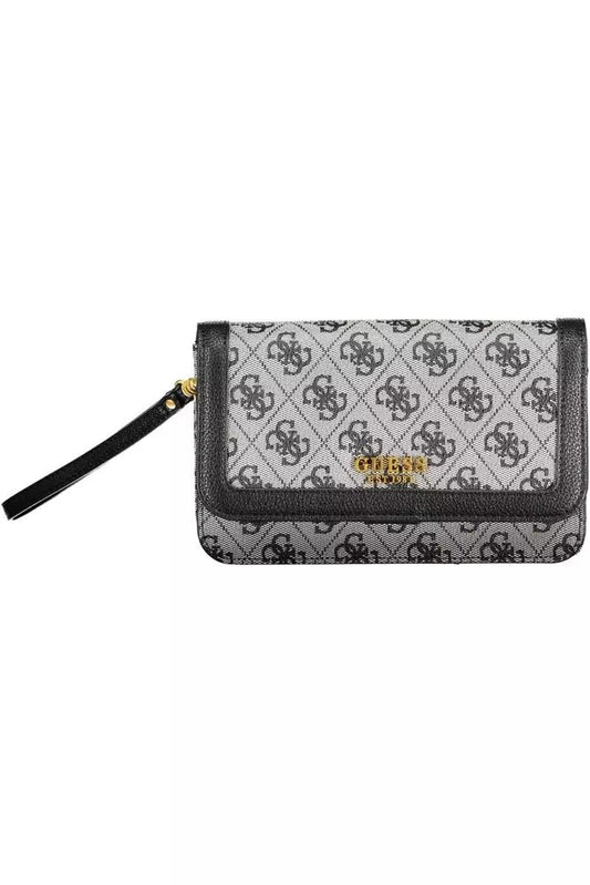 Guess Jeans Elegant Black Multi-Compartment Wallet