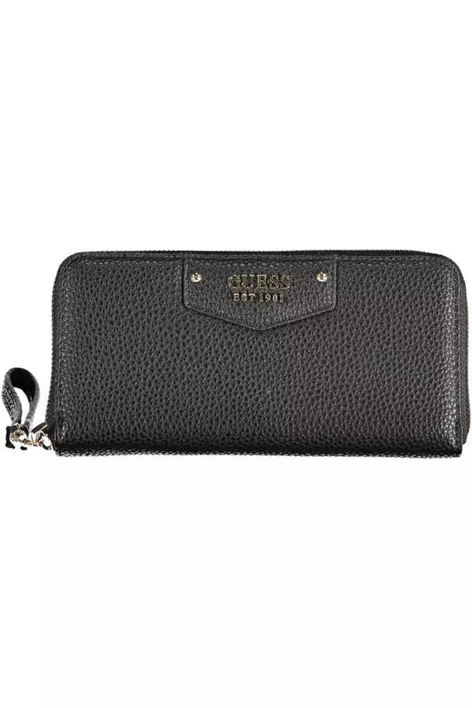 Guess Jeans Sleek Black Multi-Compartment Wallet