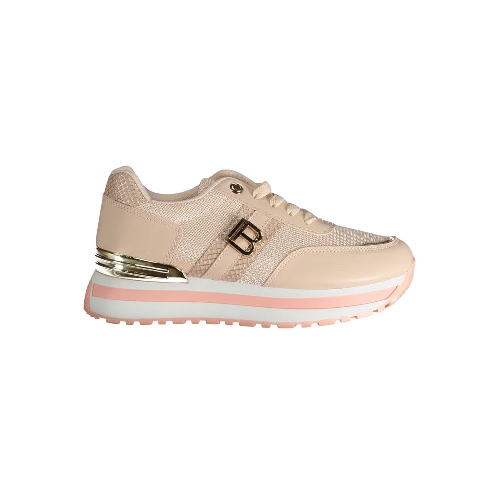 Laura Biagiotti Pink Polyester Sneaker