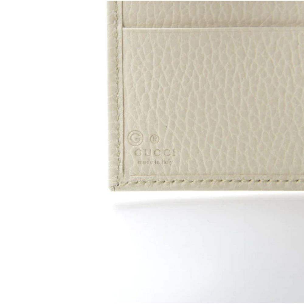 Gucci Elegant Ivory Leather Bifold Wallet