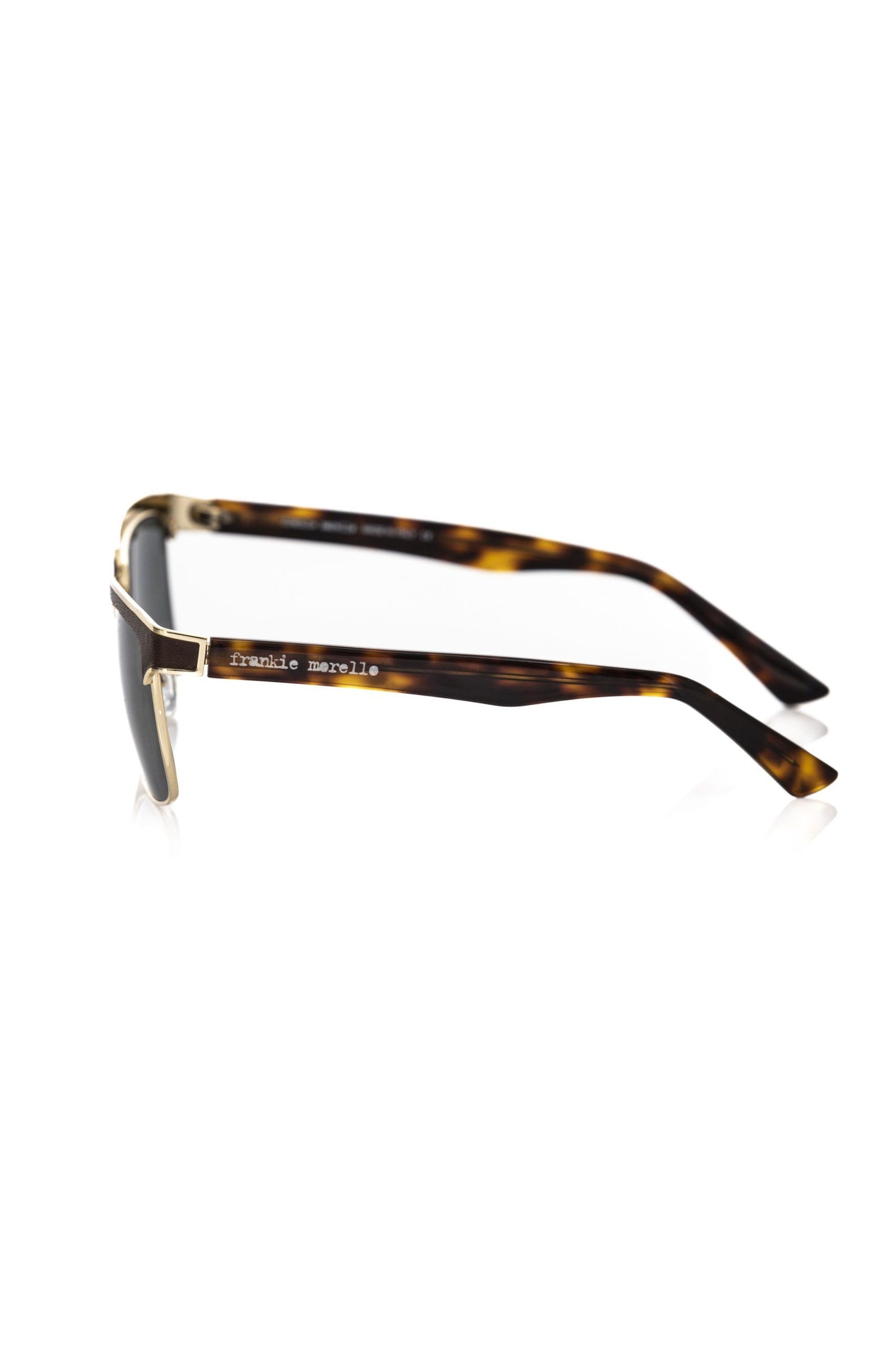 Frankie Morello Elegant Clubmaster Shaded Lens Sunglasses