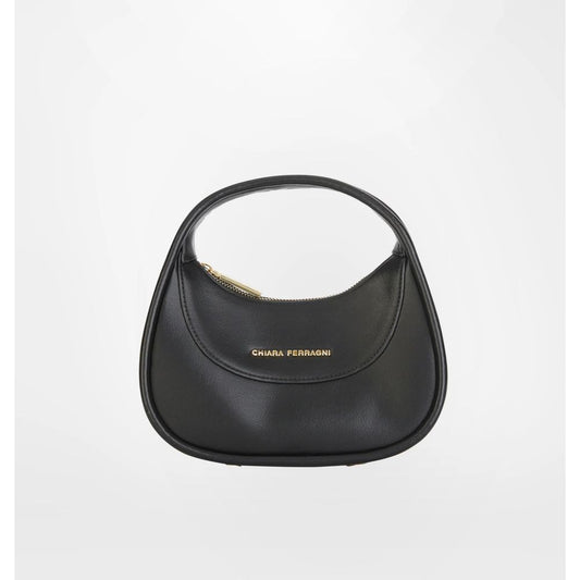 Chiara Ferragni Black Fabric Handbag