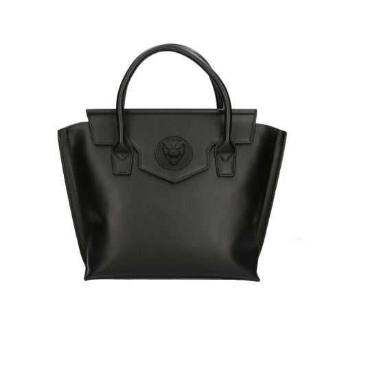 Plein Sport Sleek Black Tote with Chic Logo Detail