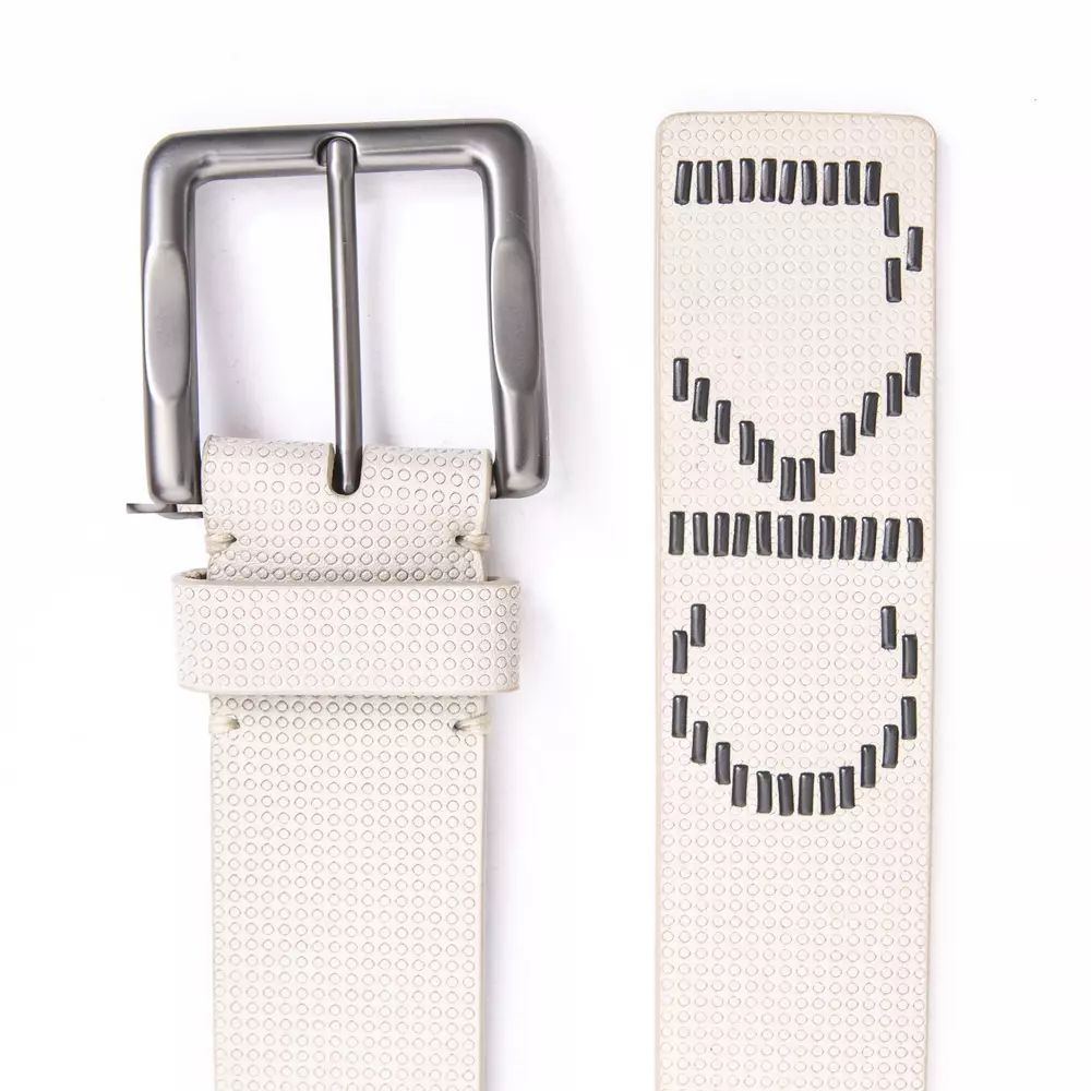 Calvin Klein Jeans Elevate Your Style with Beige Leather Belt